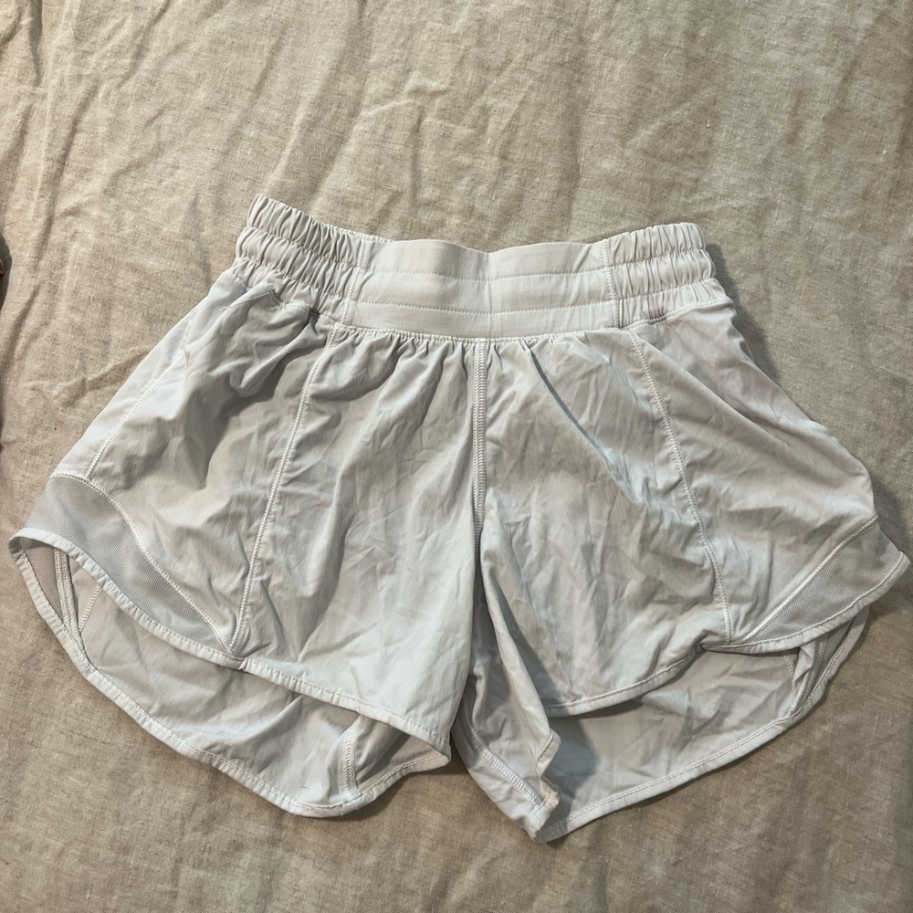 Lululemon Athletica White Athletic Shorts